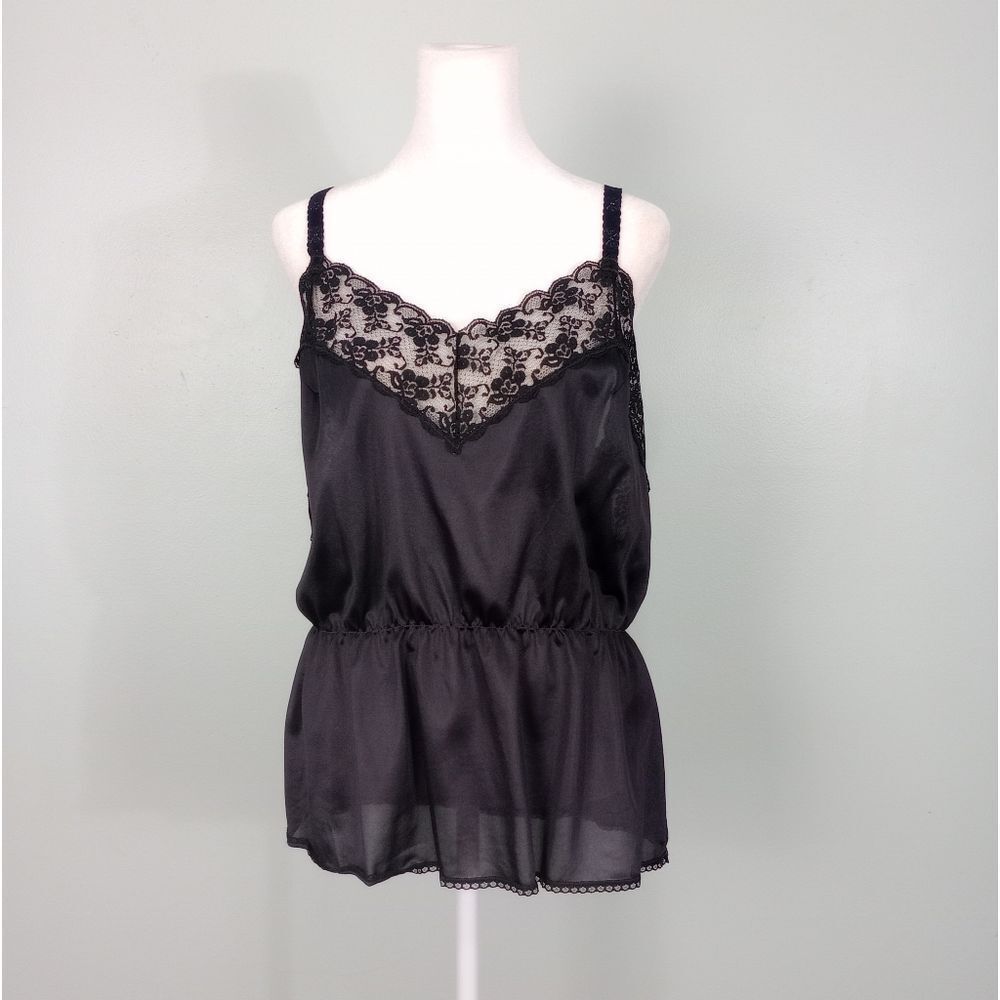 Black lace camisole
